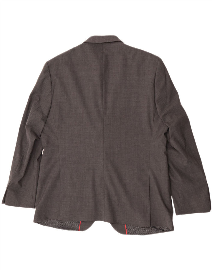 Marks & Spencer Ανδρικό μπουφάν blazer UK 44 XL Grey Check Wool