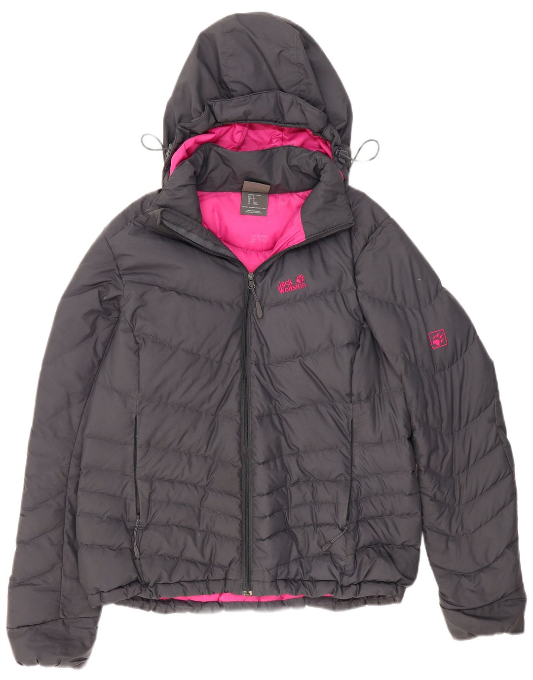 Γυναικείο Jack Wolfskin Standard με κουκούλα με επένδυση UK 16 Large Grey