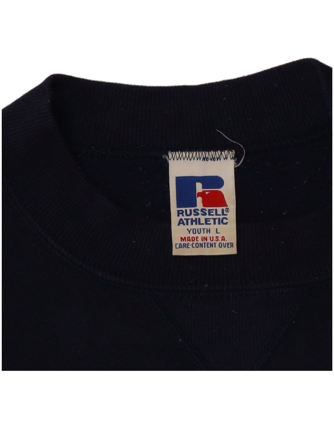 Russell Athletic Boys Φούτερ Jumper 13-14 ετών Μεγάλο Navy Blue βαμβακερό