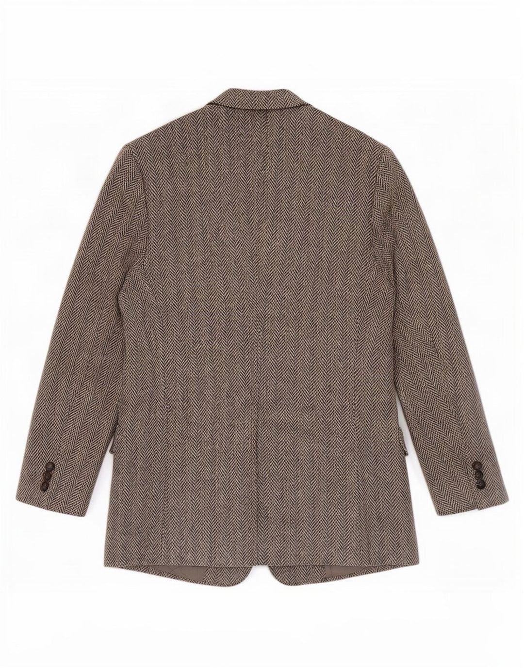 Harris Tweed Ανδρικό σακάκι σακάκι με κανονική εφαρμογή UK 42 Μεσαίο γκρι ψαροκόκκαλο
