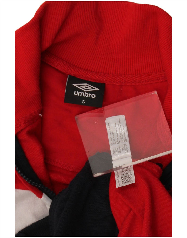 Γυναικεία αθλητική φόρμα Umbro Top Jacket UK 10 Small Navy Blue Colorblock Βαμβακερό