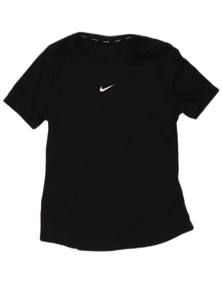 Μπλουζάκι Nike Girls Dri Fit Top 10-11 ετών Μεσαίο μαύρο πολυεστέρα