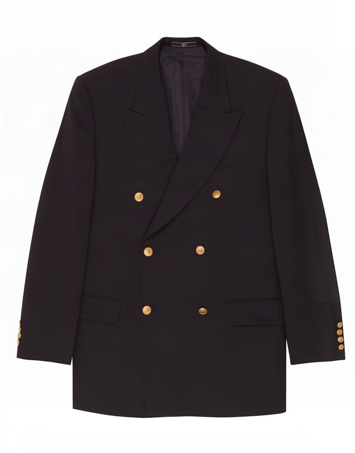 Valentino Ανδρικό σακάκι Blazer με διπλό στήθος UK 38 Medium Navy Blue