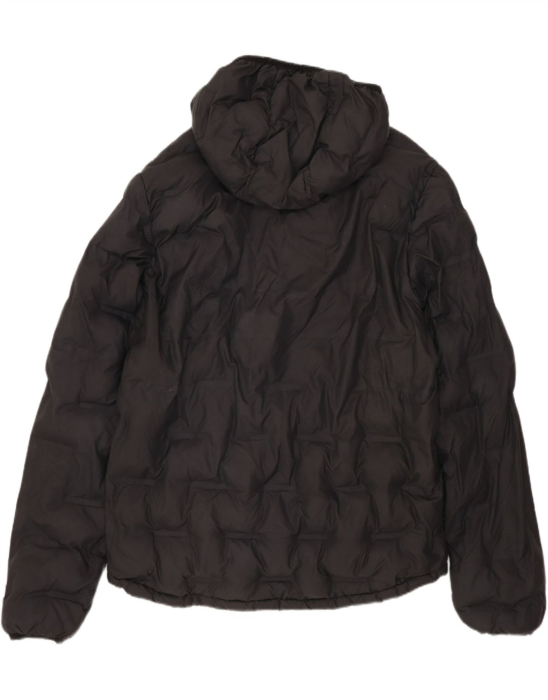 Superdry Ανδρικό μπουφάν με κουκούλα UK 40 μεγάλο μαύρο πολυεστέρα