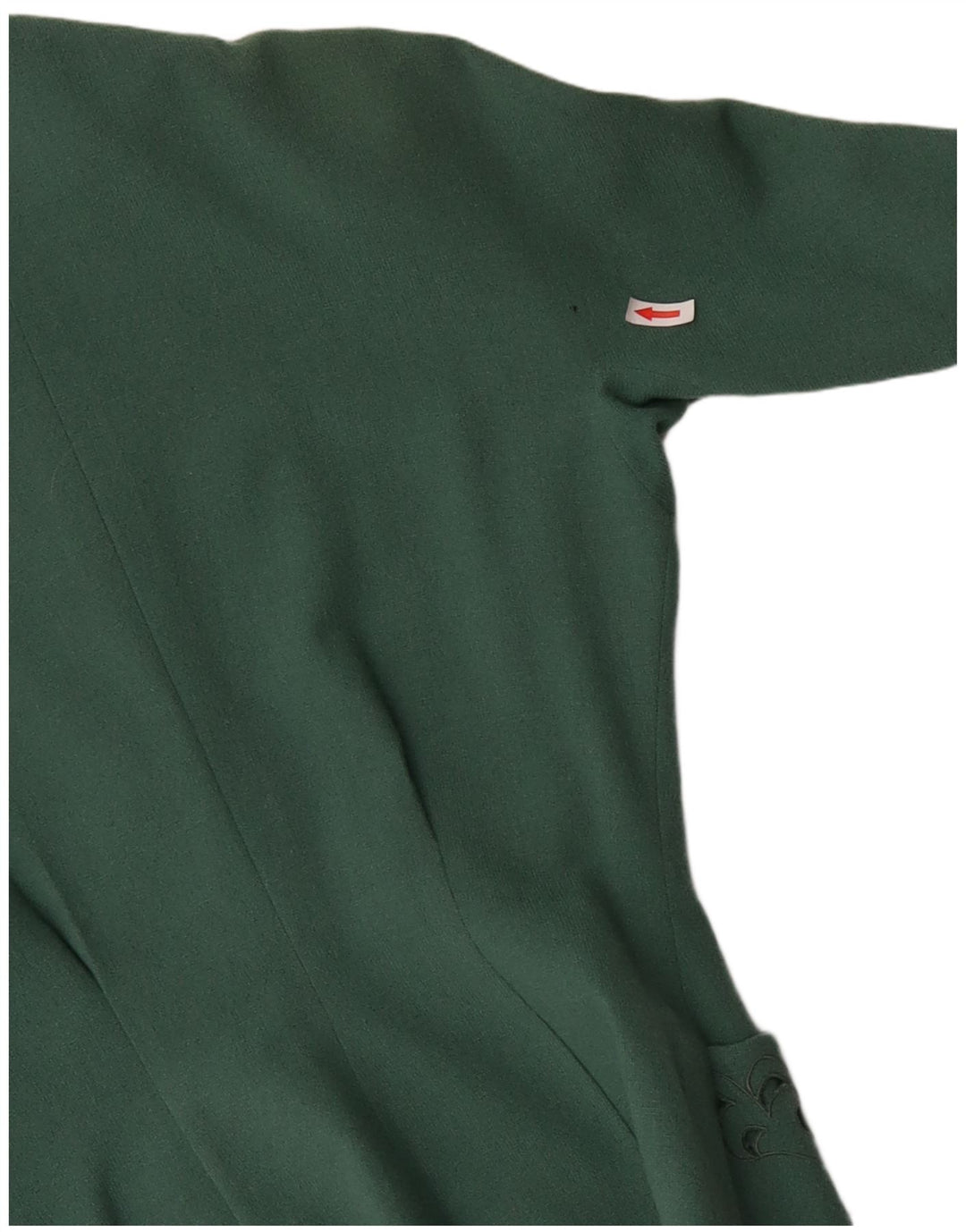 Vintage γυναικείο τζάκετ με 3 κουμπιά Blazer UK 12 Medium Green Paisley