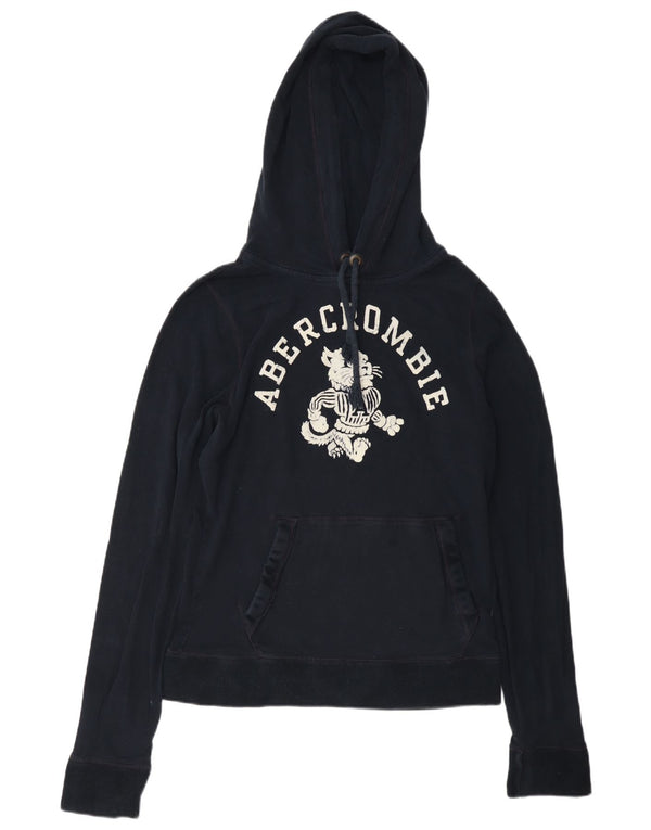 Abercrombie & Fitch Γυναικείο Μυϊκό Φούτερ με κουκούλα UK 16 Large Navy Blue
