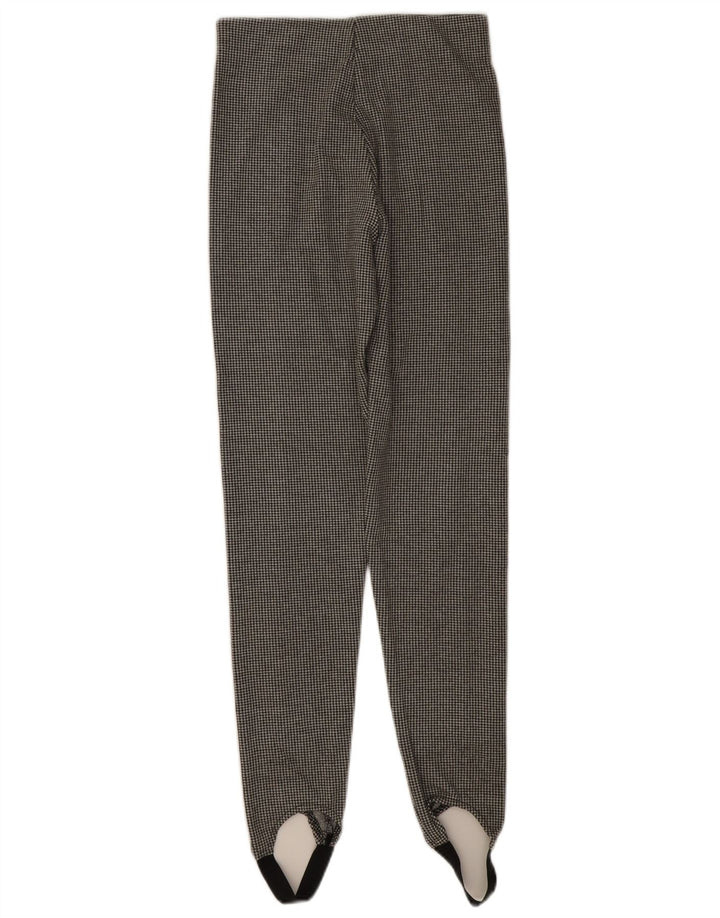 Zara Γυναικείο Stirrup Παντελόνι Casual Small W26 L26 Grey Houndstooth