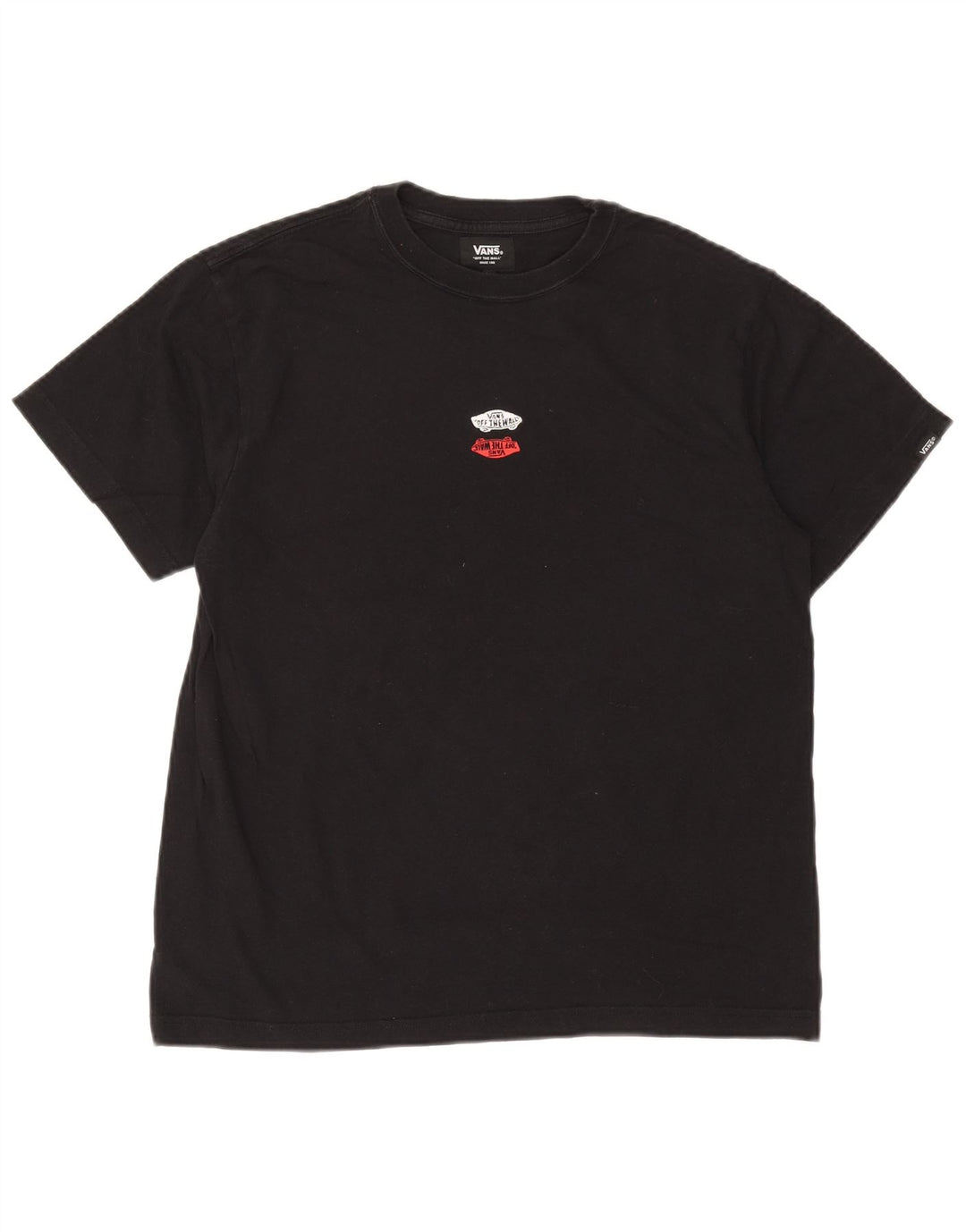 Ανδρικό T-Shirt Vans Top Μεσαίο μαύρο βαμβακερό