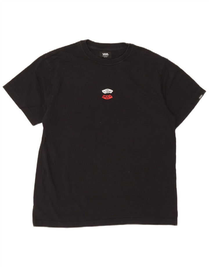 Ανδρικό T-Shirt Vans Top Μεσαίο μαύρο βαμβακερό
