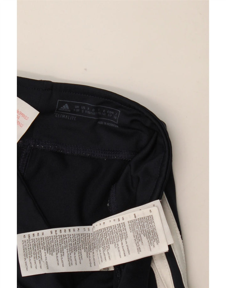 Κολάν ADIDAS Girls Climalite 9-10 ετών Navy Blue Polyester