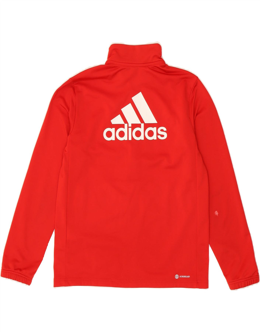 ADIDAS Boys Graphic Tracksuit Top Jacket 13-14 Years Red Polyester Vintage Adidas and Second-Hand Adidas from Messina Hembry 
