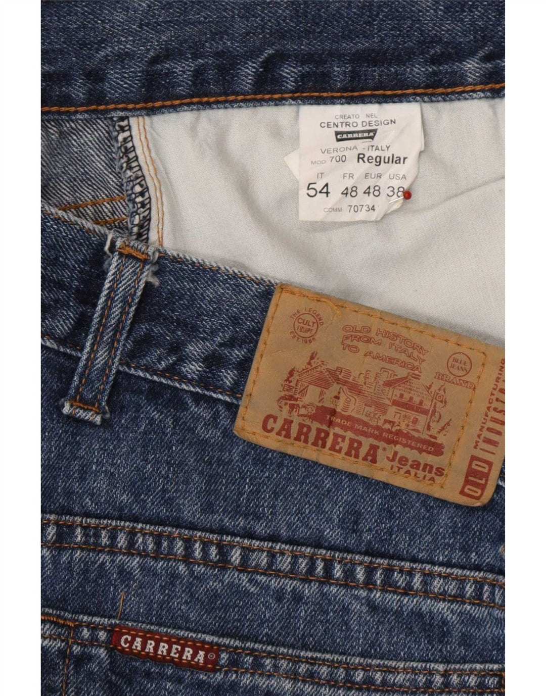 Carrera Γυναικείο 700 ίσιο τζιν W38 L30 Μπλε βαμβακερό