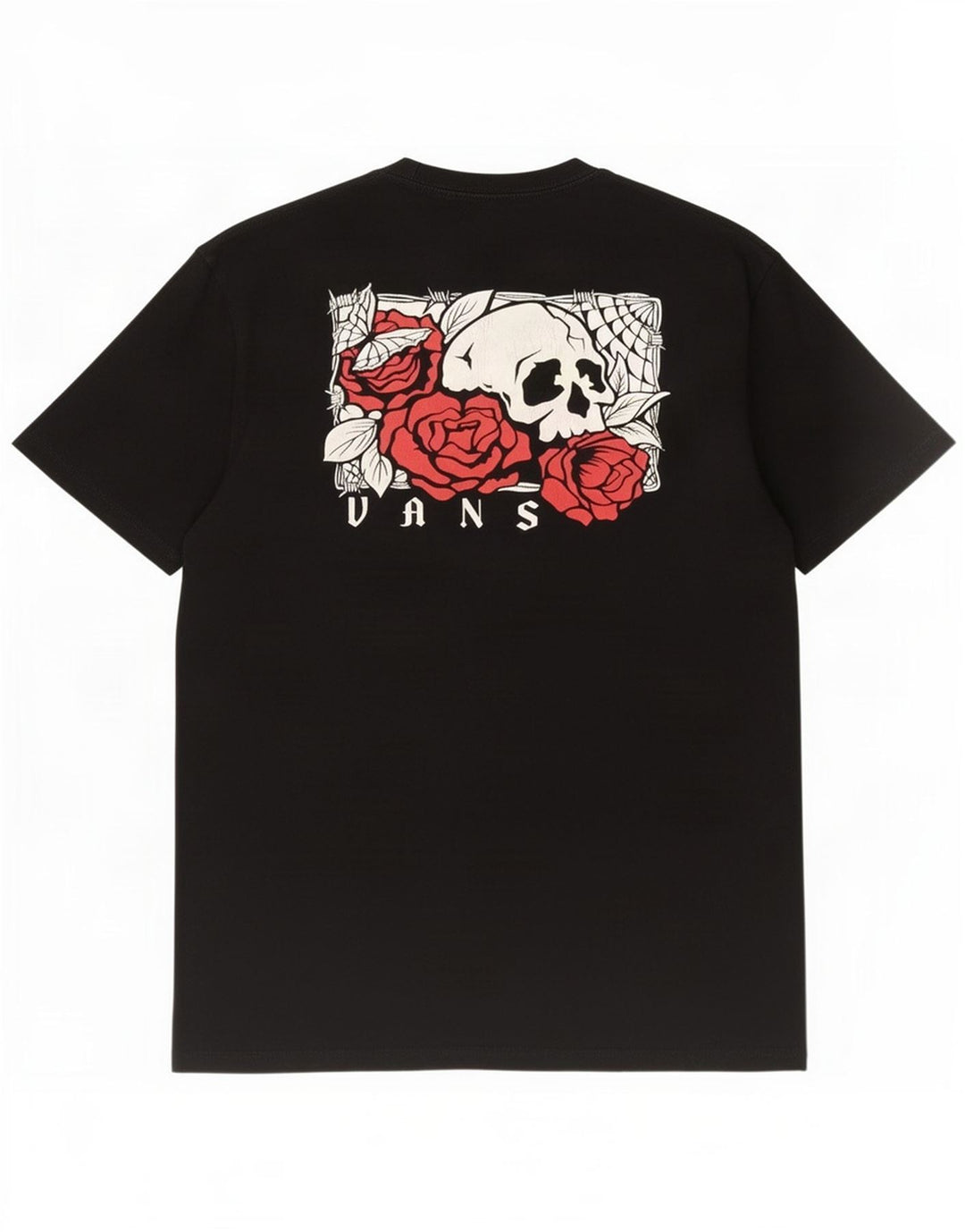 Ανδρικό γραφικό T-Shirt Vans Top μεγάλο μαύρο βαμβακερό