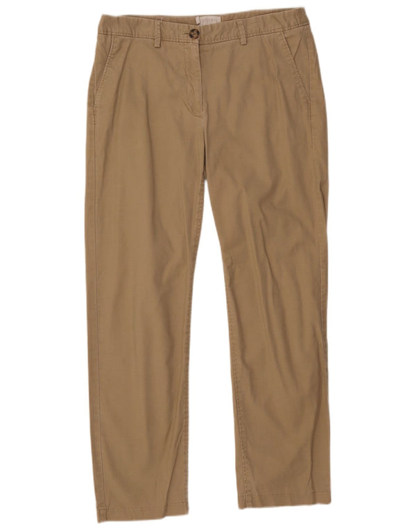 Hobbs γυναικείο ίσιο παντελόνι Chino UK 12 Medium W32 L28 Beige βαμβακερό