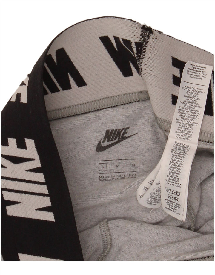 Γυναικεία γραφικά κολάν Nike UK 10 μικρά γκρι βαμβακερά