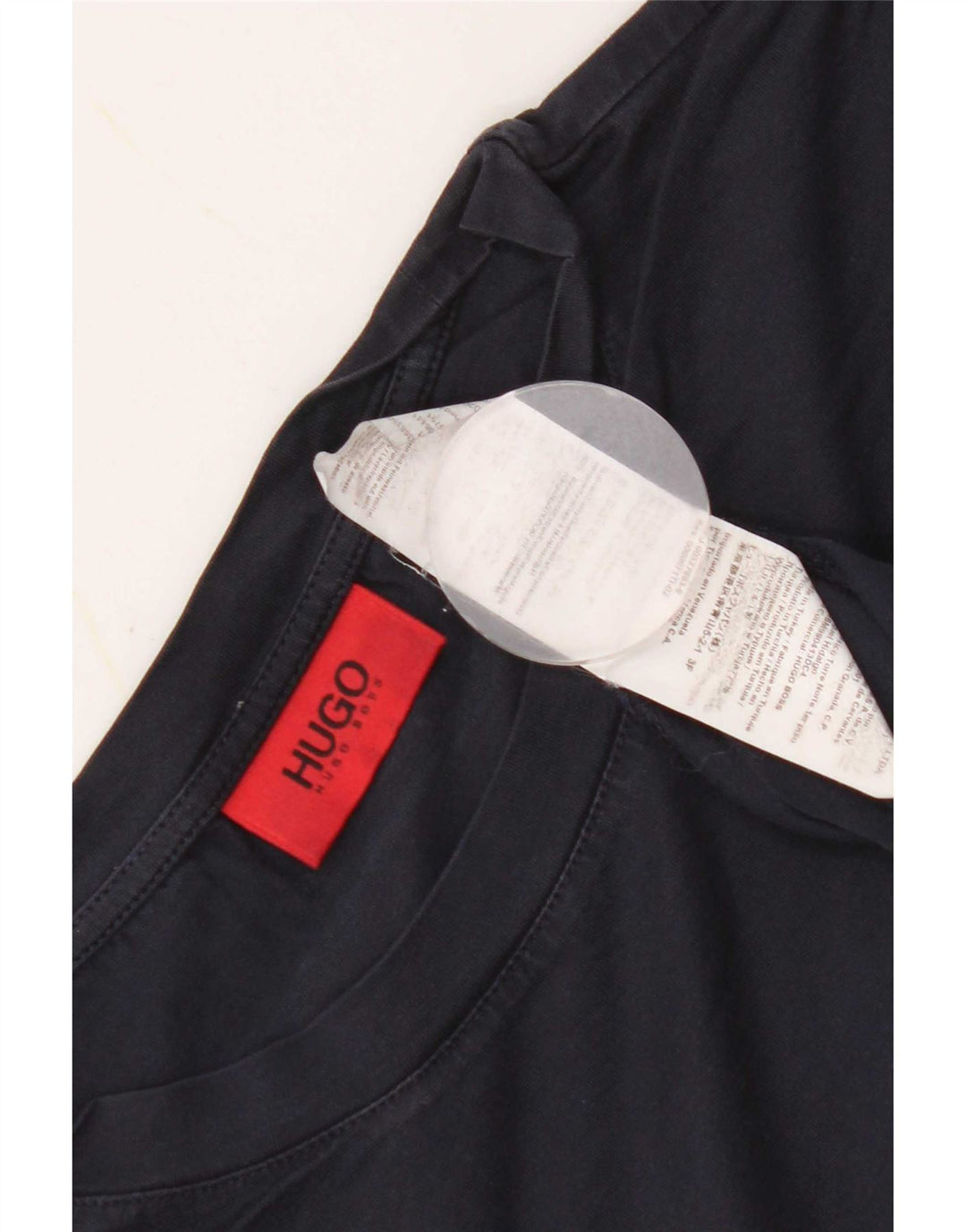 Ανδρικό T-Shirt Hugo Boss Top από μεσαίο μπλε ναυτικό βαμβακερό