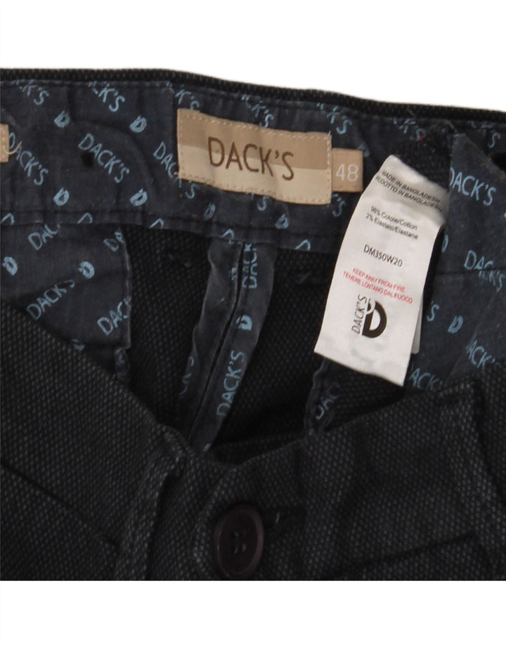 Ανδρικό παντελόνι Chino Dack's Slim IT 48 Medium W32 L32 Μαύρο βαμβακερό