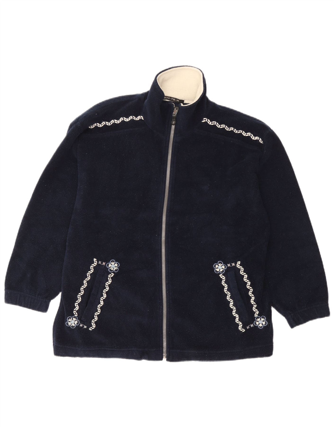 Campagnolo Γυναικείο Fleece Jacket UK 14 Medium Navy Blue