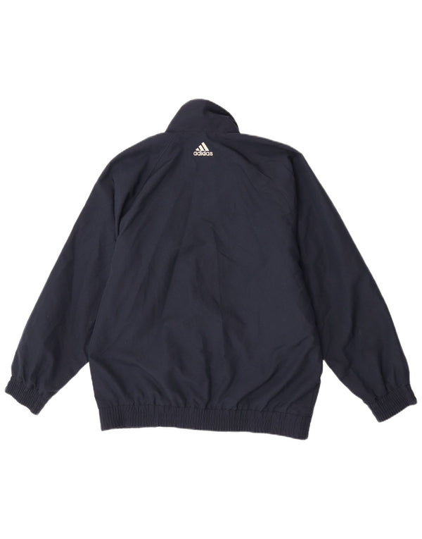 Adidas Boys Graphic αθλητική φόρμα Top Jacket 13-14 Years Navy Blue Colorblock