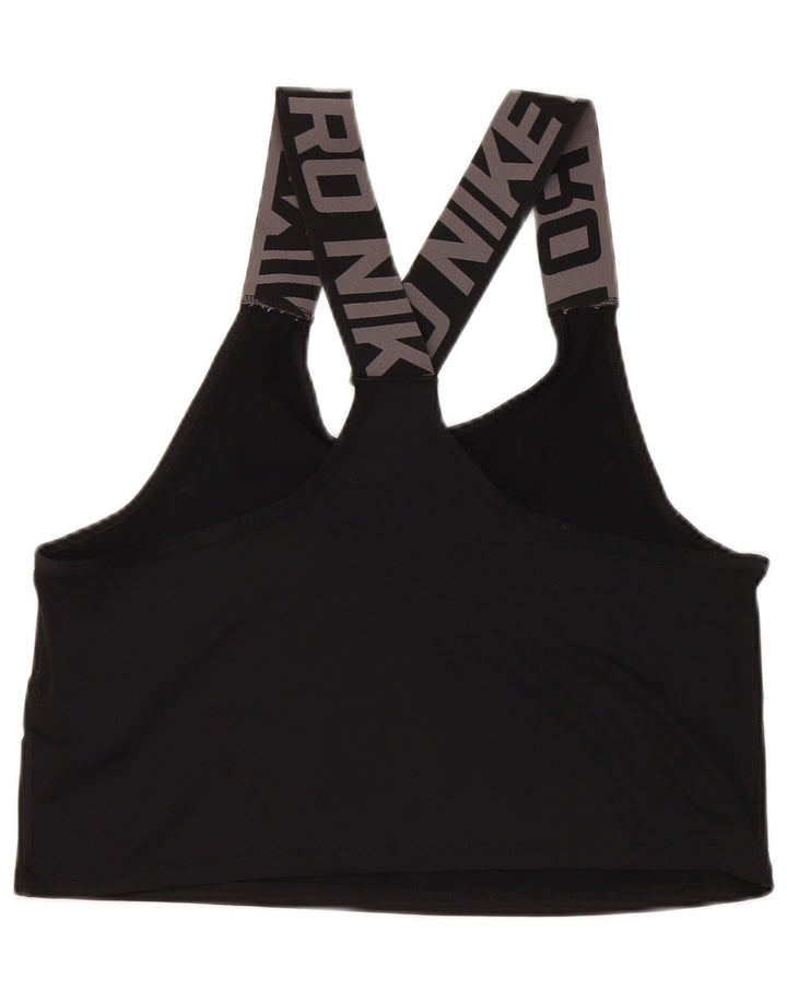 Γυναικείο αθλητικό σουτιέν Nike με γραφικό Dri Fit Μικρό μαύρο πολυεστέρα