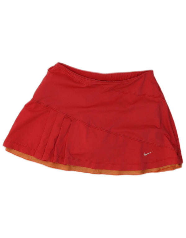 Nike γυναικεία φούστα τένις Dri Fit UK 8/10 Μικρό κόκκινο πολυεστέρα