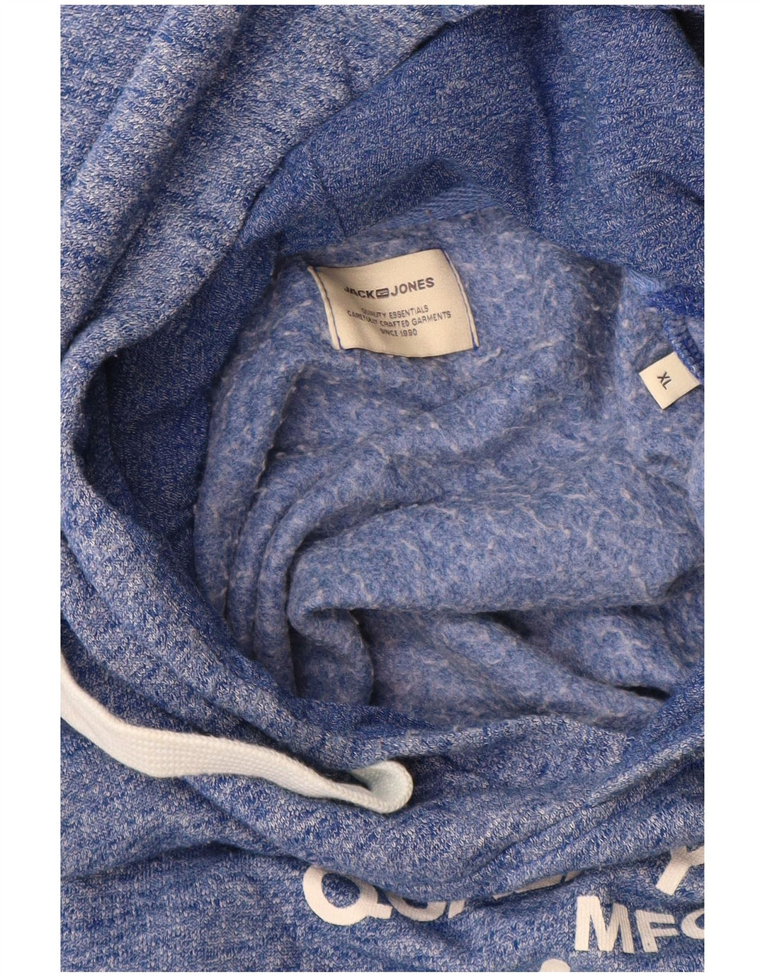 Jack & Jones Ανδρικό γραφικό κουκούλα Jumper XL Blue Flecked Polyester
