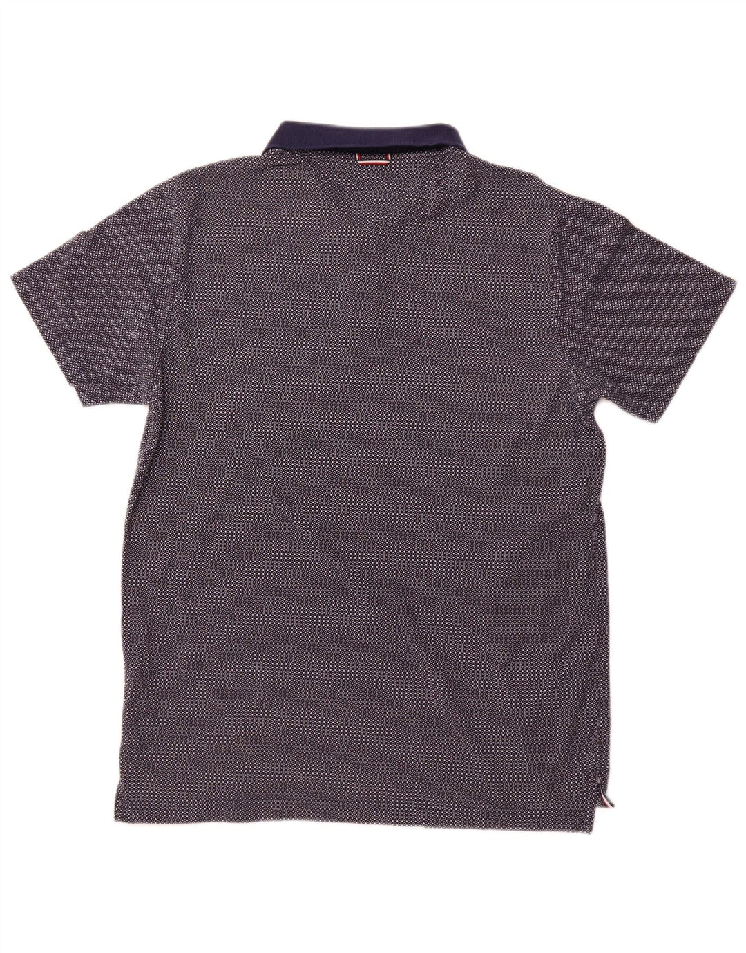 Ανδρικό μπλουζάκι πόλο TOMMY HILFIGER XL, Βαμβακερό με μπλε στίγματα