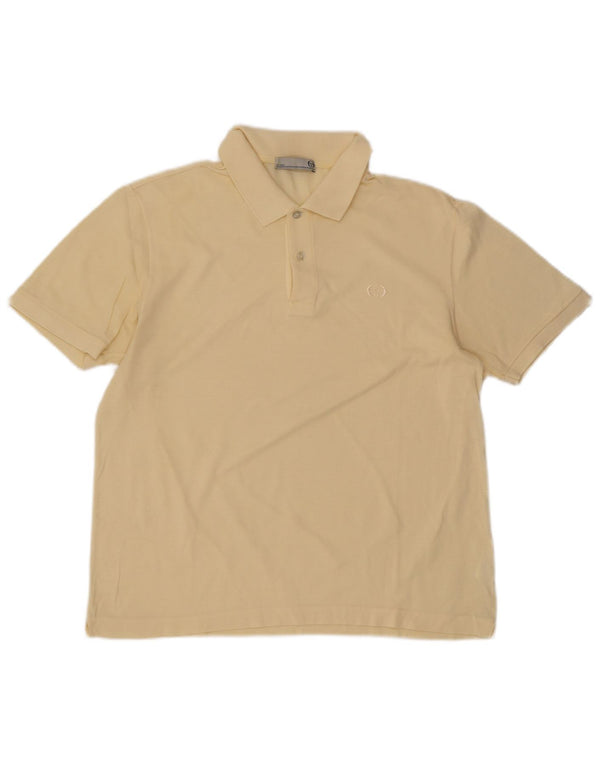 Sergio Tacchini Ανδρικό Πόλο Μπλουζάκι IT 50 Μεσαίο κίτρινο βαμβακερό