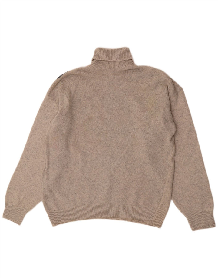Ανδρικό πουλόβερ Tom Tino με ρολό λαιμόκοψη IT 50 Medium Grey Argyle/Diamond