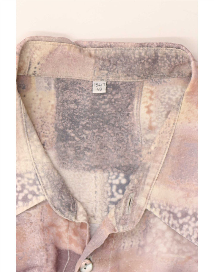 Vintage Ανδρικό Abstract Pattern Πουκάμισο Μέγεθος 48 3XL Πολύχρωμο
