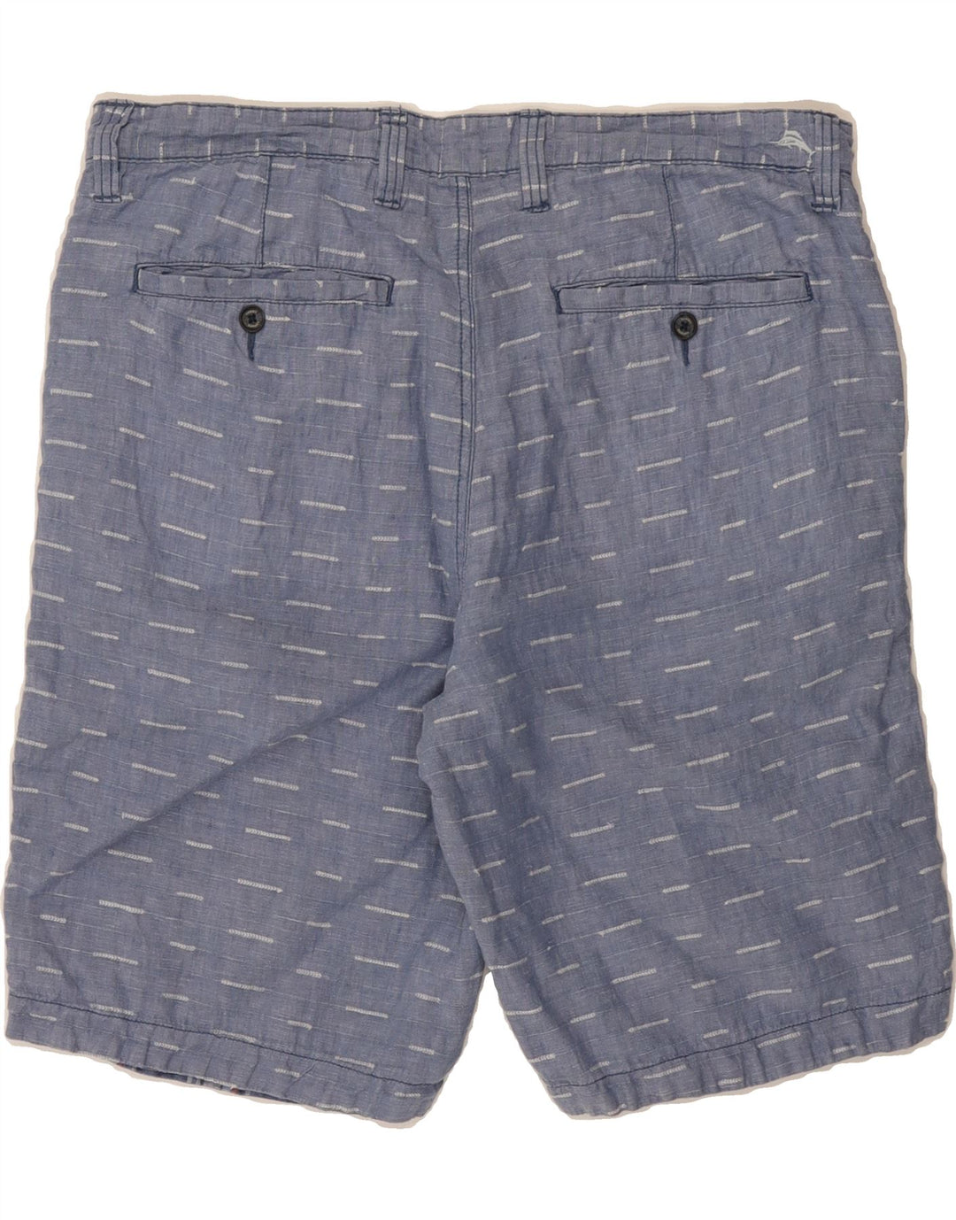 TOMMY BAHAMA Mens Reversible Chino Shorts W34 Large Blue Check Vintage Tommy Bahama and Second-Hand Tommy Bahama from Messina Hembry 
