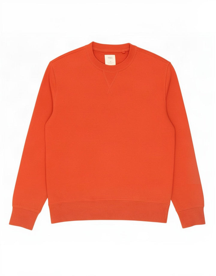 Ανδρική φούτερ Marks & Spencer Jumper Μεσαίο κόκκινο βαμβακερό