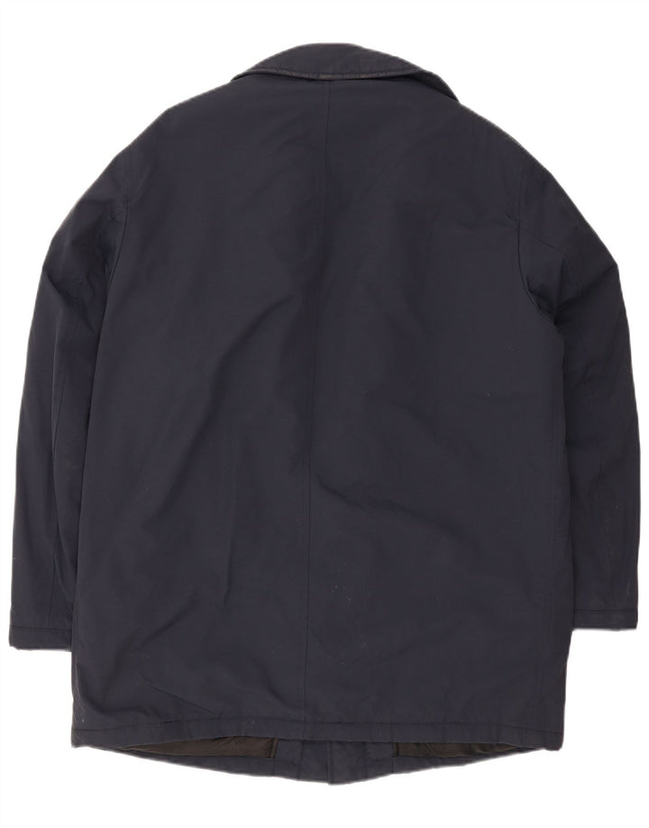Geox Mens Respira Utility Jacket IT 52 XL Navy Blue Polyamide