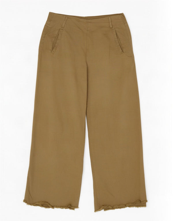 Zara γυναικείο ψηλόμεσο παντελόνι EU 38 Small W28 L26 Khaki
