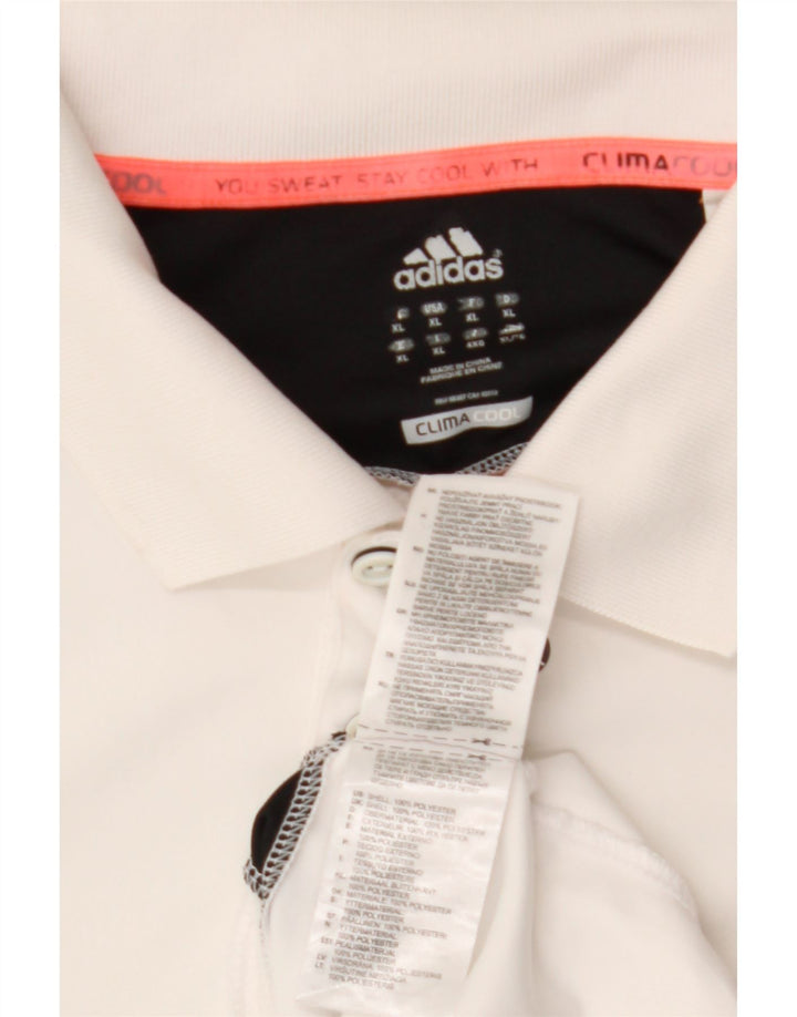 Ανδρικό πουκάμισο ADIDAS Climacool Polo XL Λευκό πολυεστέρας