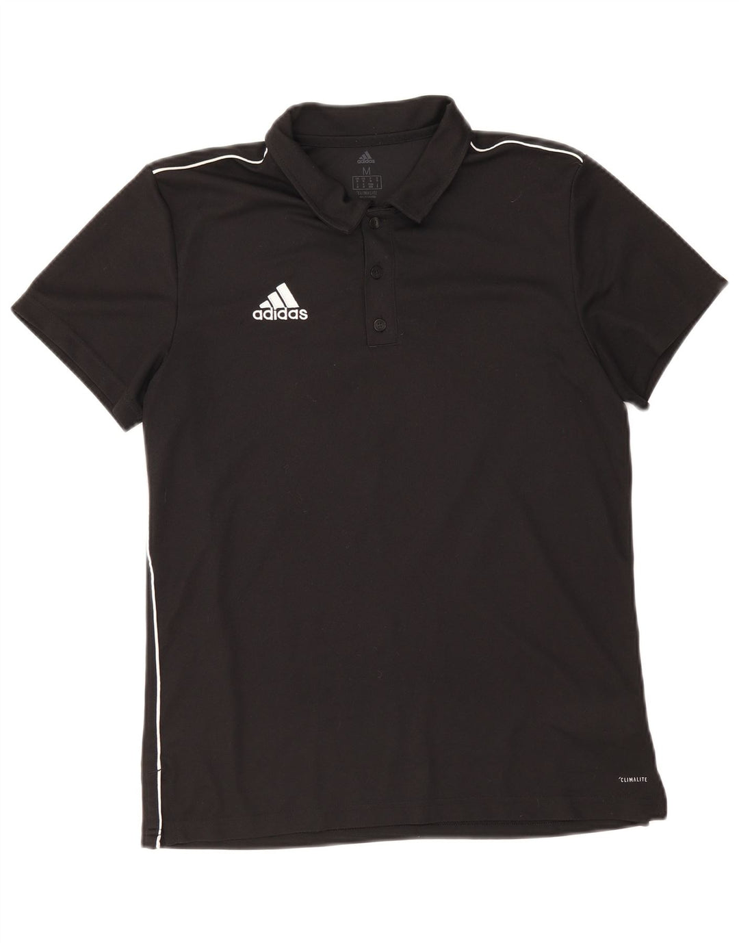 Ανδρικό πουκάμισο Adidas Climalite Polo Medium μαύρο πολυεστέρα