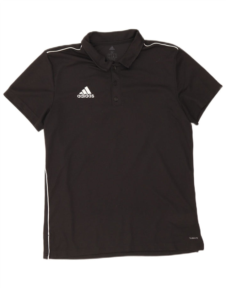 Ανδρικό πουκάμισο Adidas Climalite Polo Medium μαύρο πολυεστέρα