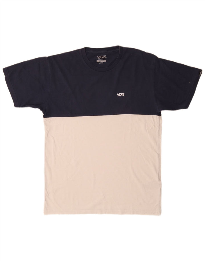 Ανδρικό μπλουζάκι Vans Classic Fit Τοπ μεσαίου μπλε χρώματος βαμβακερό