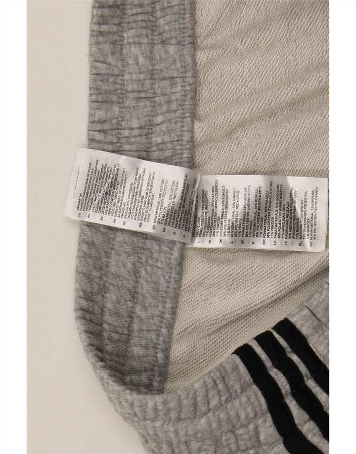 Ανδρικό αθλητικό σορτς Adidas από βαμβακερό μεσαίο γκρι