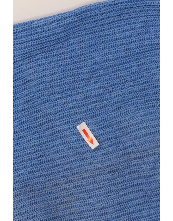 KAPPA Γυναικείο πουλόβερ με λαιμόκοψη μεγάλου μεγέθους UK 18 XL μπλε βαμβακερό