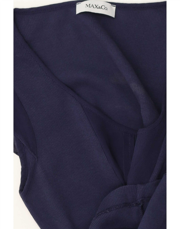 Max & Co. Γυναικεία Μπλούζα Τοπ UK 12 Medium Navy Blue
