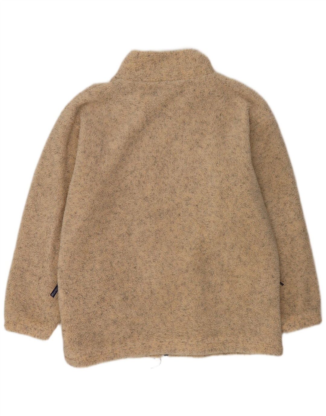 Vintage Ανδρικό Fleece Jacket UK 42 XL Beige Flecked Polyester
