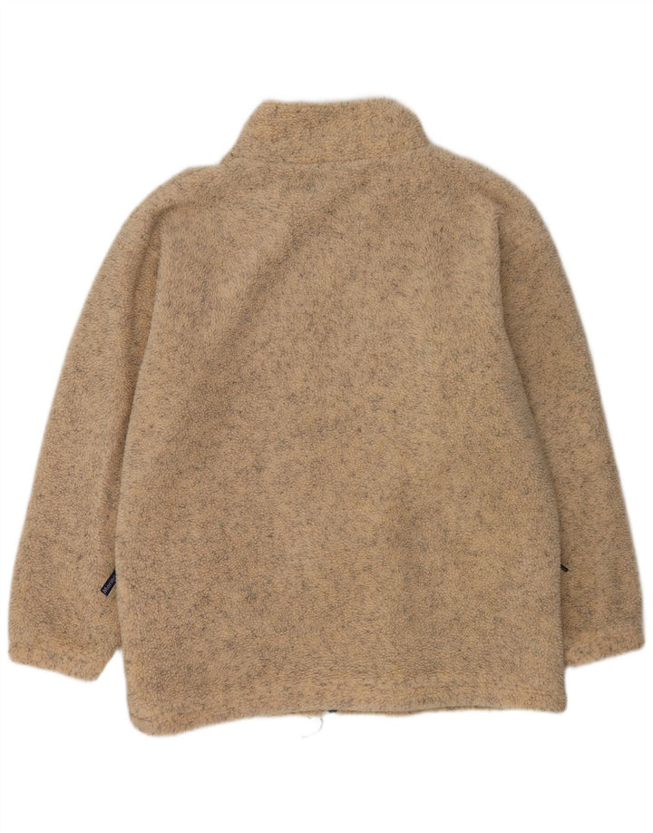 Vintage Ανδρικό Fleece Jacket UK 42 XL Beige Flecked Polyester