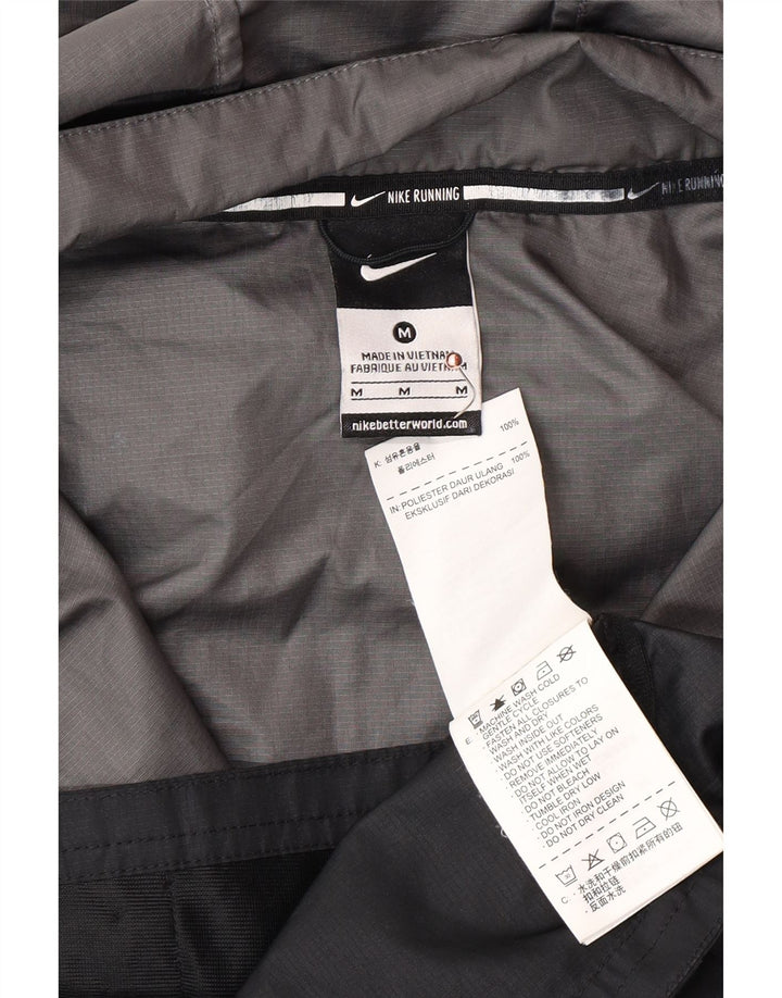 Ανδρικό μπουφάν βροχής NIKE με κουκούλα UK 38 Medium Black Colorblock Πολυεστέρας