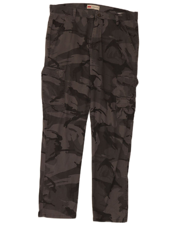 WRANGLER Ανδρικό κωνικό παντελόνι Cargo με κανονική εφαρμογή W33 L30 γκρι παραλλαγή