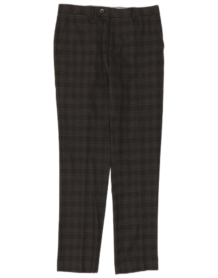 Ανδρικό παντελόνι Slim Suit Penguin W30 L32 Grey Check Polyester