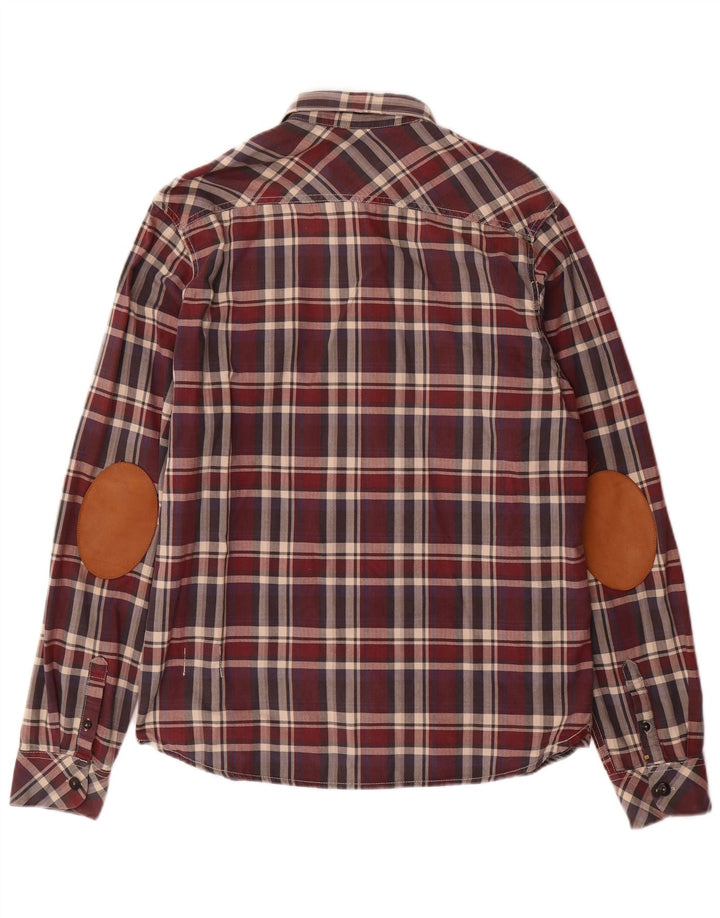 Ανδρικό πουκάμισο SCOTCH & SODA Large Maroon Check Cotton