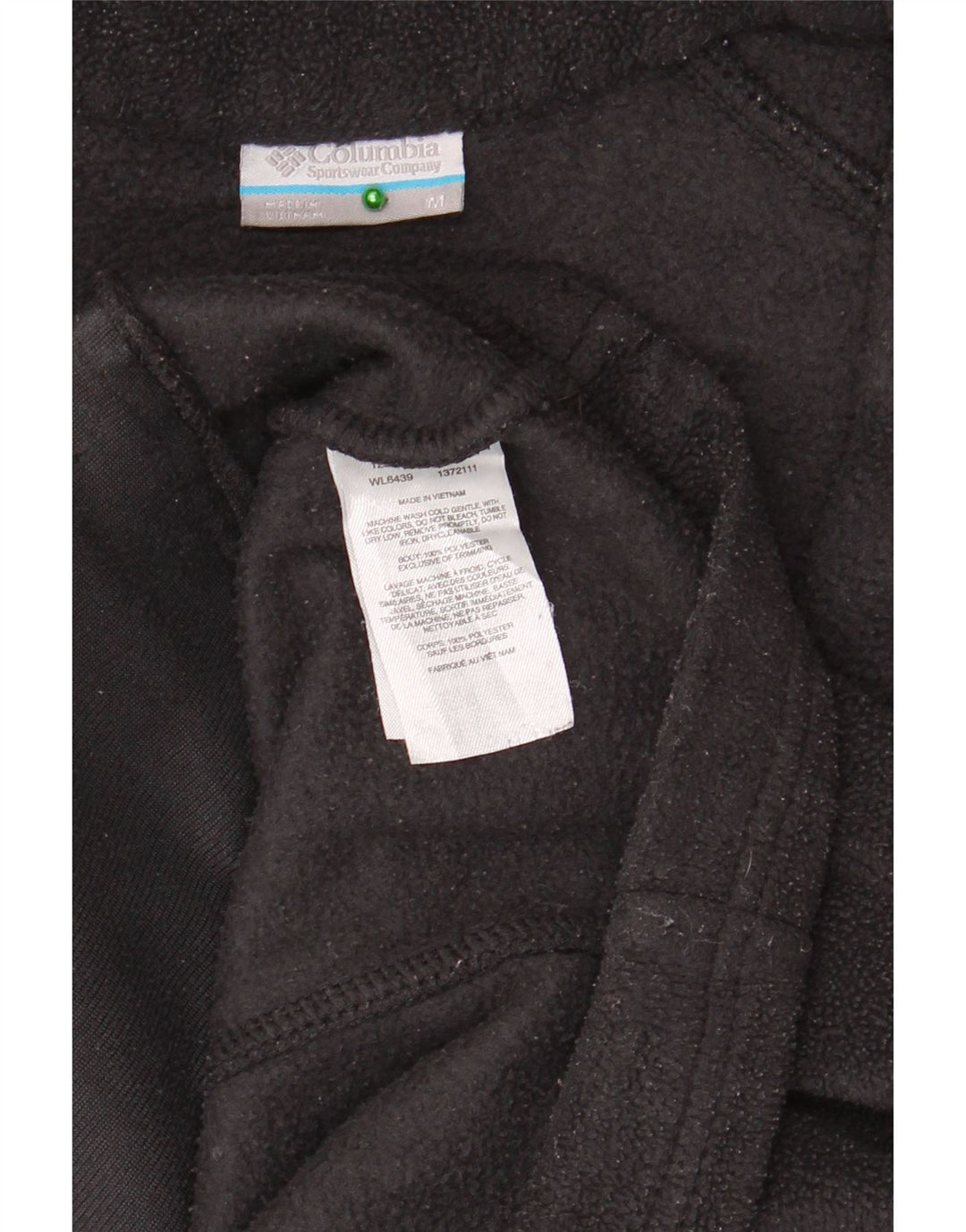 Columbia Γυναικείο Fleece Jacket UK 12 Medium Black Polyester
