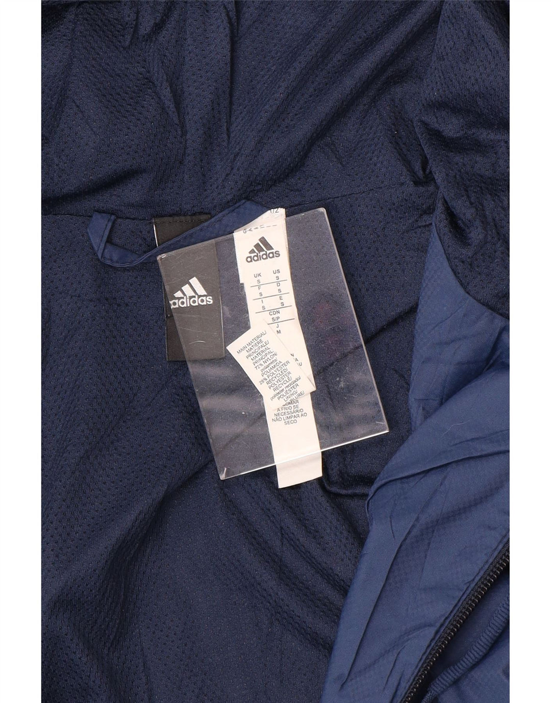 Ανδρική φόρμα ADIDAS με κουκούλα Top Jacket UK 36 Small Navy Blue Polyester