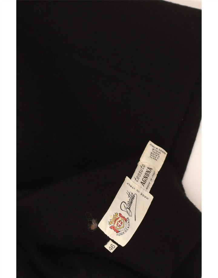 Vintage Γυναικείο Bomber Jacket IT 46 Large Black Wool